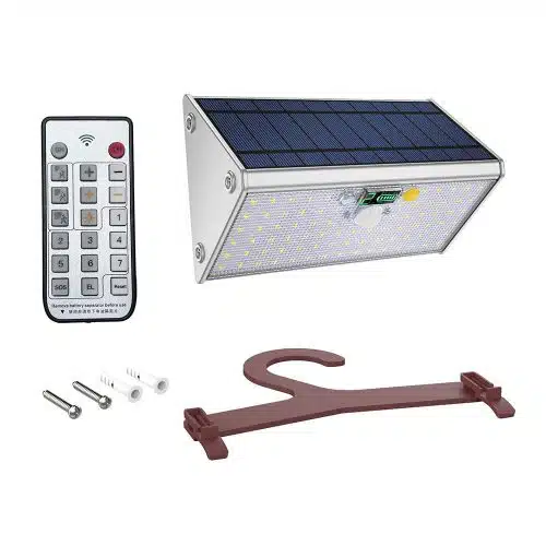 9 Modes Aluminum Solar Powered Outside Security Lights
