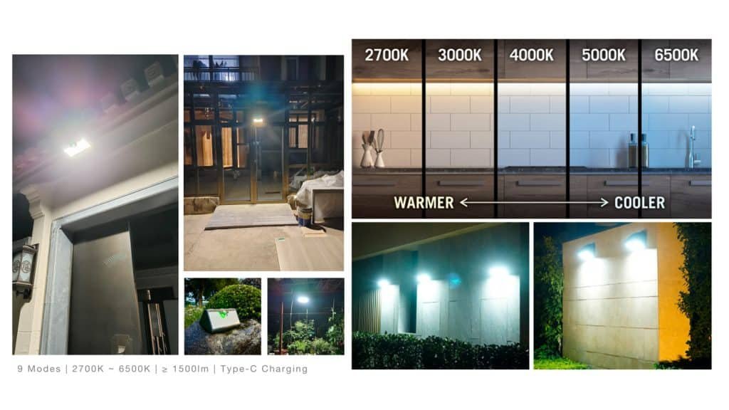 What is the best color temperature for outdoor security lighting?