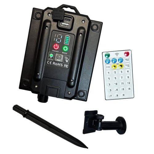 Waterproof LED String Light Controller – 19-Mode Solar Battery Box for Festive and Commercial Use