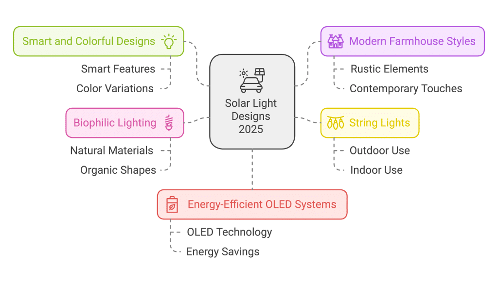 Compact solar string lights with color-changing LED bulbs creating a relaxed outdoor atmosphere