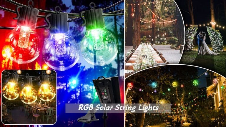 rgb solar string lights garden party decoration
