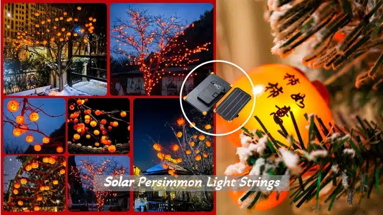 solar persimmon light strings: transform your outdoor space with