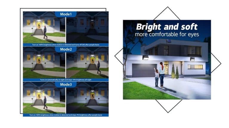 what are the key benefits of solar motion lights with adjustable