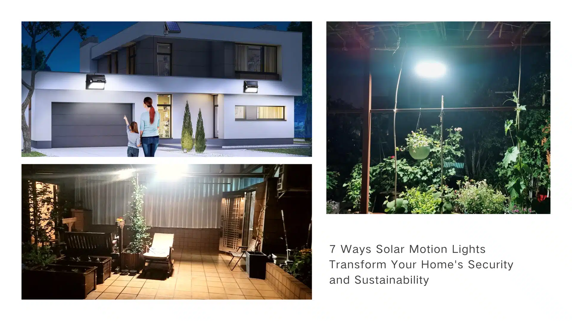 What are the 7 ways solar motion lights improve home security?